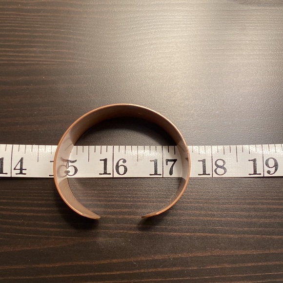 Vintage Solid Copper Cuff Bracelet - Picture 6 of 6